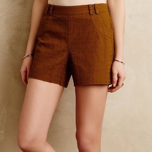 Elevenses olive tailored high waisted shorts